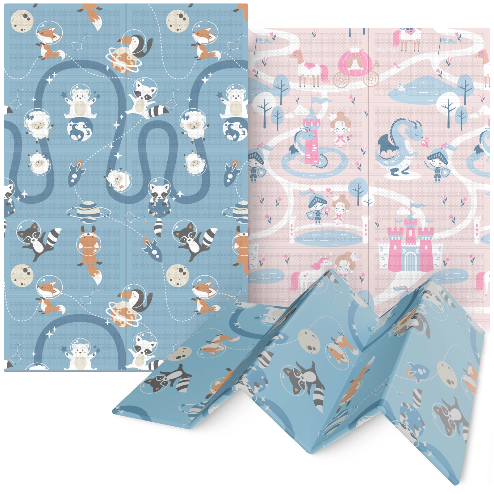 Salokāms attīstošais paklājiņš Karaliste un Kosmoss 180 x 120 cm