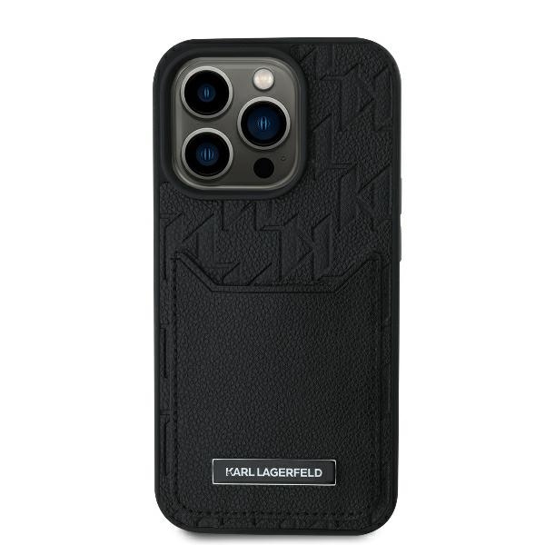 Apple iPhone 16 Pro Max 6.9'' Karl Lagerfeld Cardslots Monogram Cover Case, Black | Telefona Vāciņš Maciņš Apvalks... (1)