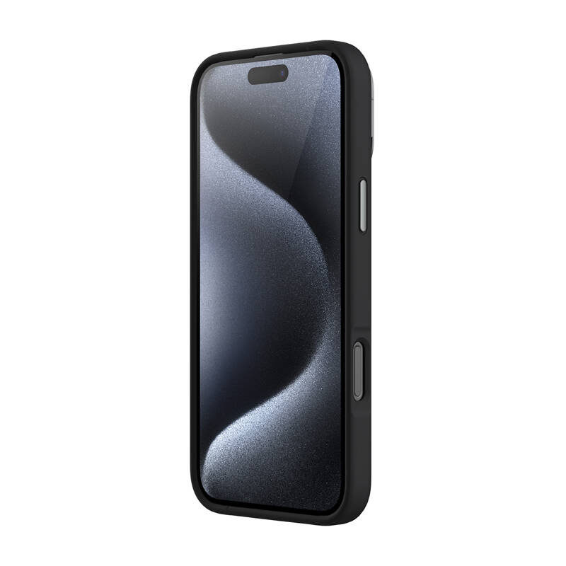 Nillkin LensWing Magnetic vāciņš iPhone 16 Pro Max ar statīvu, melns (2)