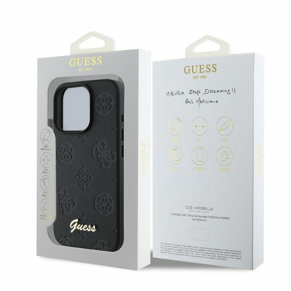 Guess 4G Classic vāciņš iPhone 16 Pro Max - Melns | Phone Case Cover Black (2)