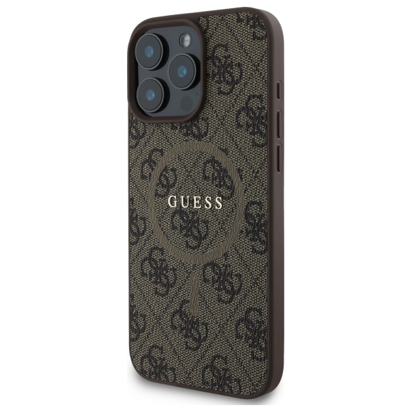Guess 4G Ring Classic Logo MagSafe vāciņš iPhone 16 Pro Max - brūns | Phone Case Cover Brown (0)