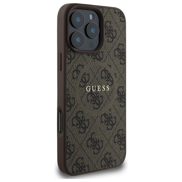 Guess 4G Ring Classic Logo MagSafe vāciņš iPhone 16 Pro Max - brūns | Phone Case Cover Brown (2)