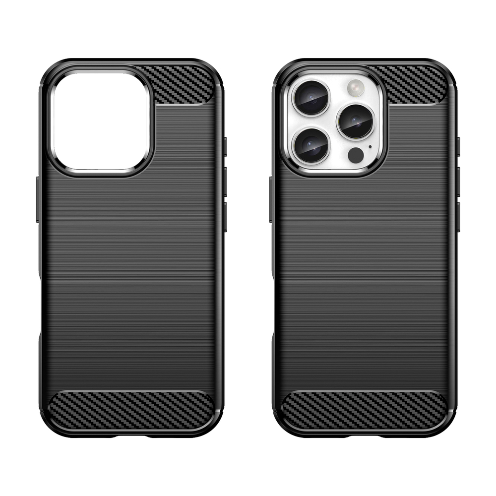 Carbon Case iPhone 16 Pro Max silikona maciņš - melns | Phone Cover Silicone Black (0)