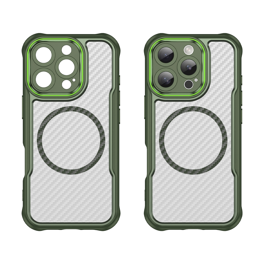 Leading Series MagSafe silikona maciņš iPhone 16 Pro Max - zaļš | Silicone Phone Case Cover Green (0)