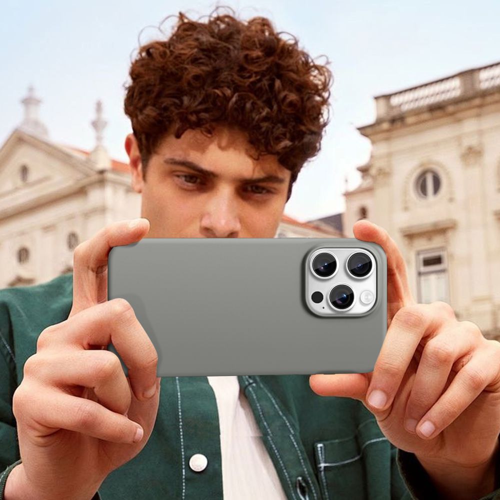 Tech-Protect Silikona MagSafe maciņš iPhone 16 Pro Max - Pelēks | Silicone Phone Case Cover Gray (3)