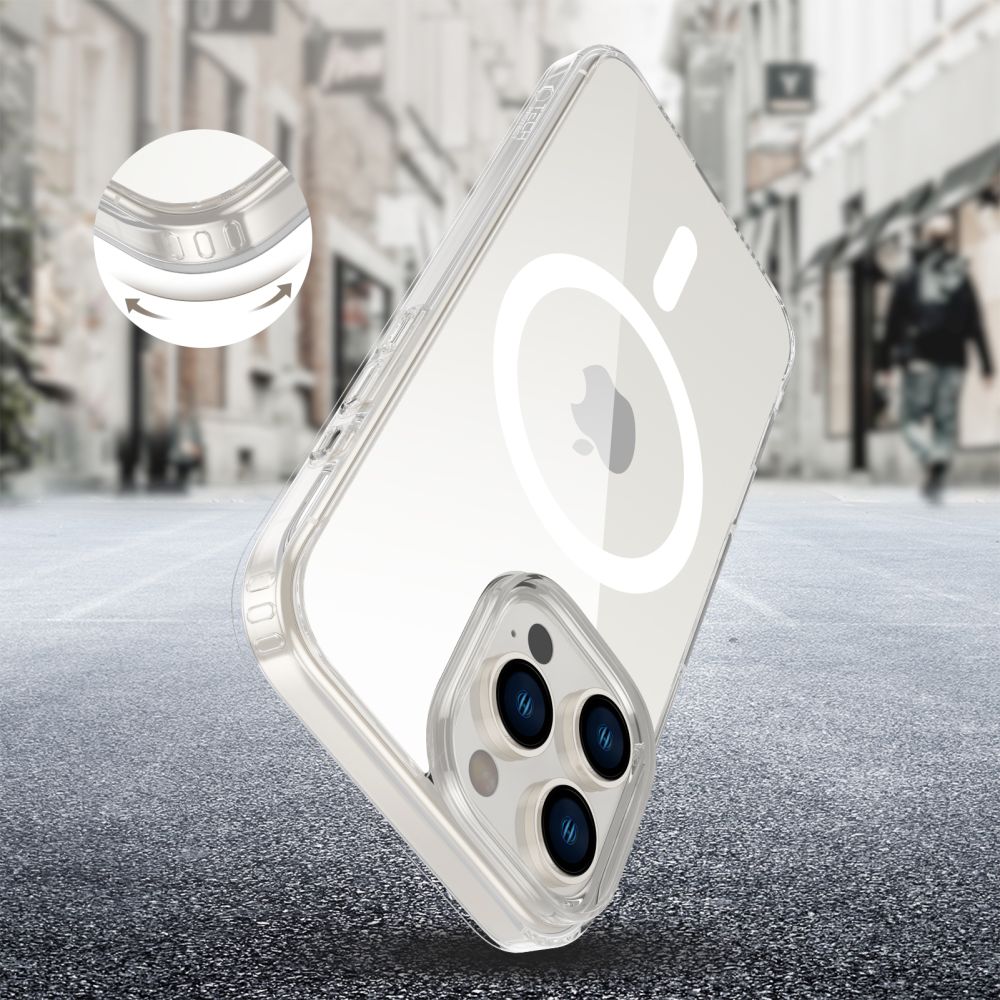 Tech-Protect Flexair Hybrid CC Magsafe iPhone 16 Pro Max vāciņš - caurspīdīgs | Case Clear (2)