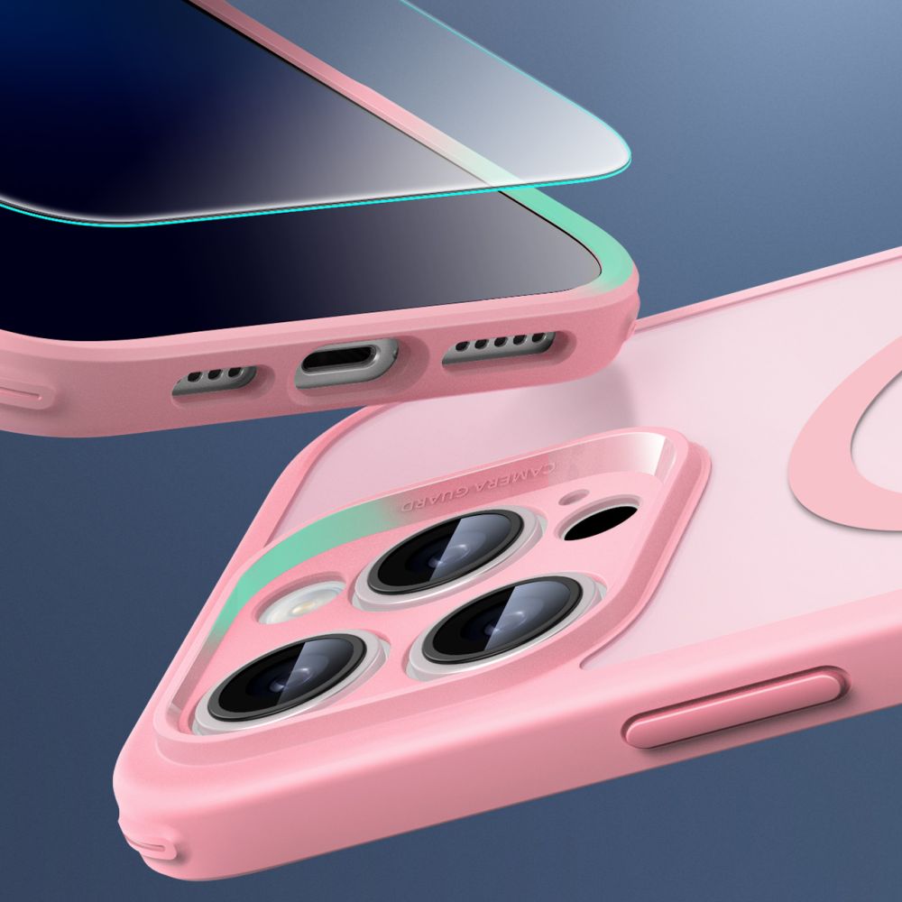 ESR Classic Pro Set Halolock MagSafe vāciņš iPhone 16 Max - Rozā | Phone Case Cover Pink (3)