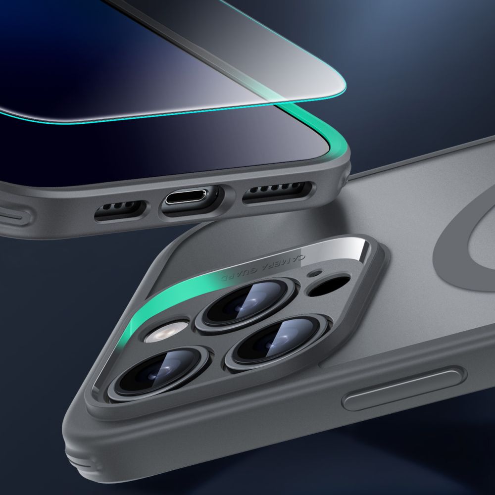 ESR Classic Pro Set Halolock MagSafe vāciņš iPhone 16 Max - Pelēks | Phone Case Cover Gray (3)