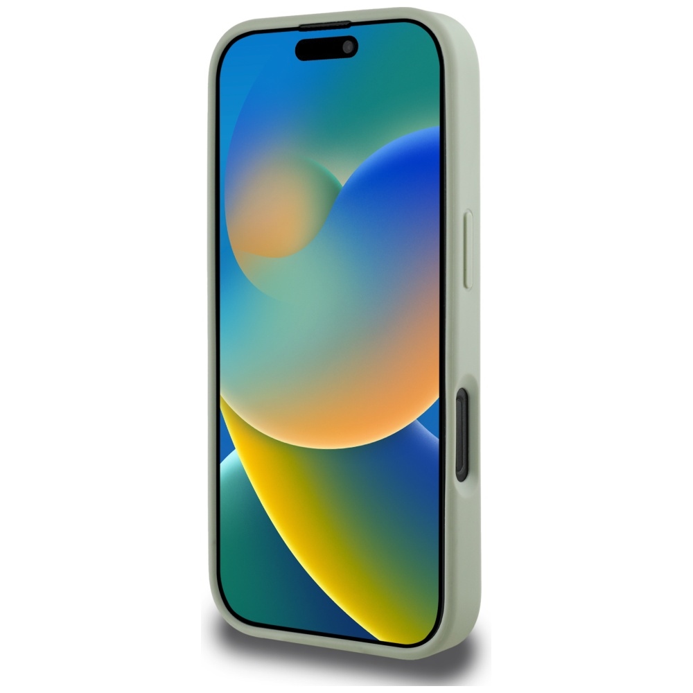Guess Grained Big 4G Logo Small Classic vāciņš iPhone 16 Pro Max - zaļš | Phone Case Cover Green (3)