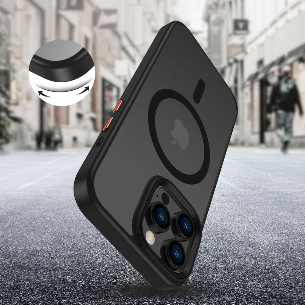Tech-Protect MagMat MagSafe 3 komplekta iPhone 16 Pro Max vāciņš - matēts melns | 3-Set Case Matte Black (2)