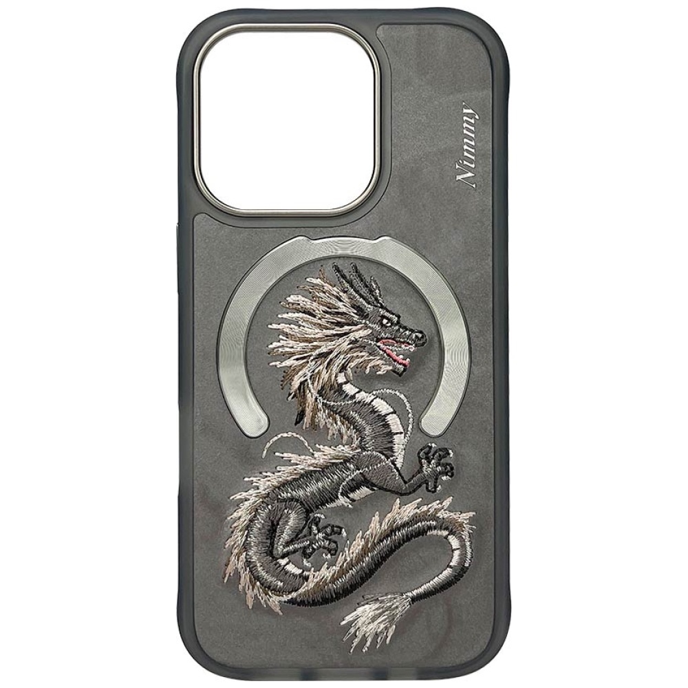 Nimmy Dragon MagSafe vāciņš iPhone 16 Pro Max - Pelēks | Phone Case Cover Gray (1)