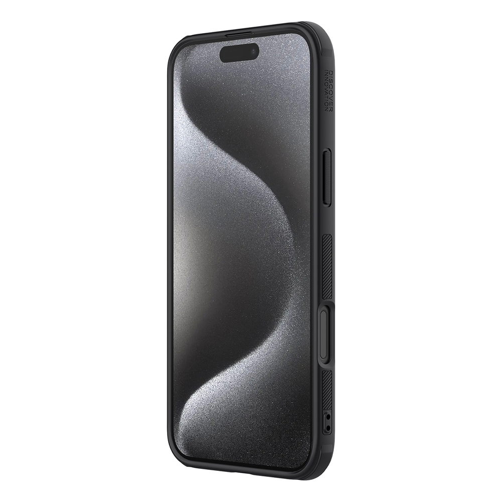 Nillkin Super Frosted Shield Pro magnētiskais maciņš iPhone 16 Pro Max – melns | Phone Case Cover (3)