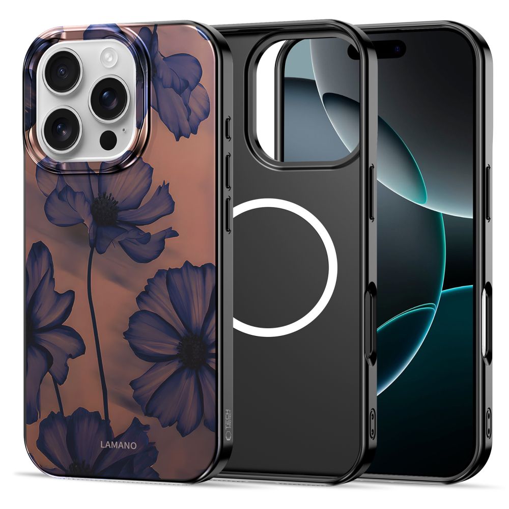 Tech-Protect Lamano MagSafe vāciņš iPhone 16 Pro Max – brūni-violets | Phone Case Cover (1)