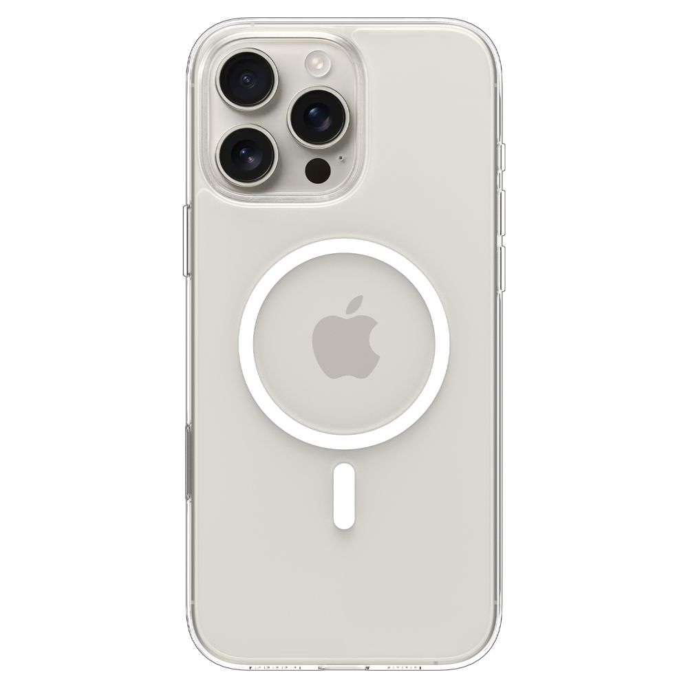 Spigen Thin Fit MagSafe vāciņš iPhone 16 Pro Max – caurspīdīgs un balts | Phone Case Cover (2)