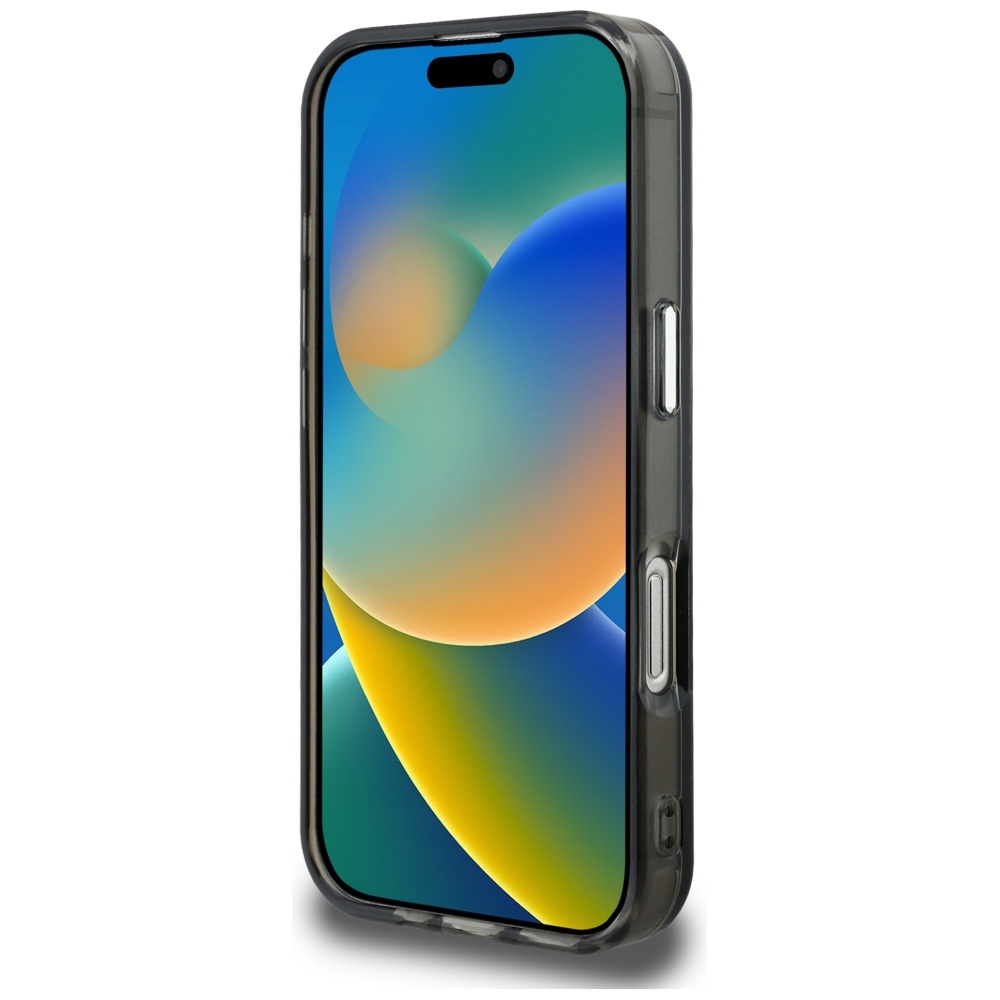 Karl Lagerfeld IML Aquarelle Karl & Choupette & Logo vāciņš iPhone 16 Pro Max tālrunim – melns | Phone Case Cover (3)