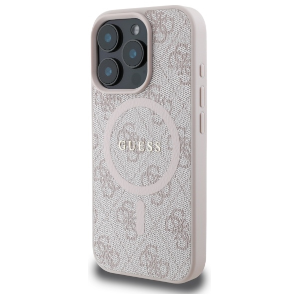 Guess 4G Ring Classic Logo MagSafe Maciņš ar MagSafe iPhone 16 Pro Max telefonam – Rozā | Phone Case Cover (0)