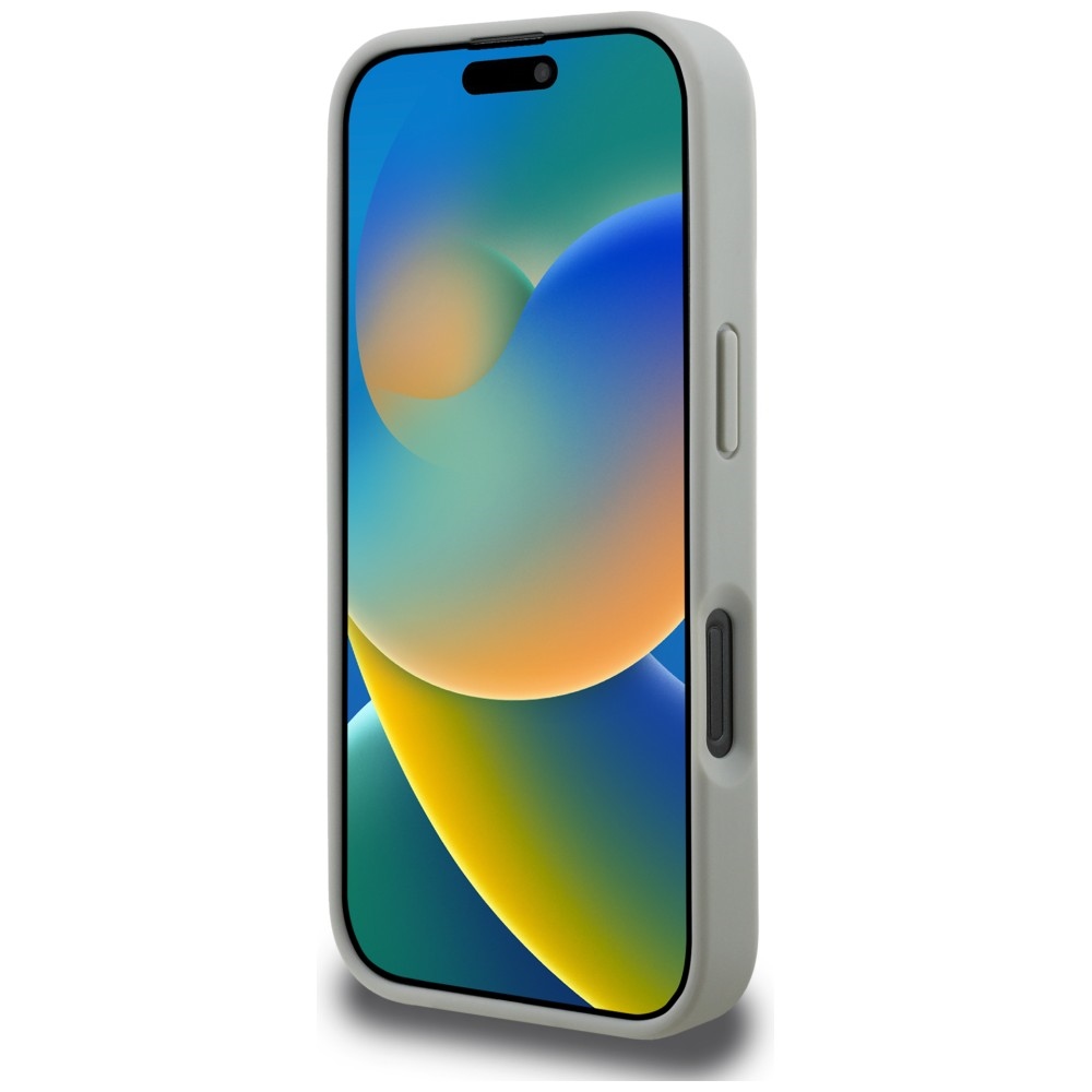 Karl Lagerfeld MagSafe vāciņš ar graudainu rakstu un logo iPhone 16 Pro Max – pelēks | Phone Case Cover (3)