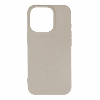 Liquid Silicone Case MagSafe iPhone 16 Pro Max telefonam - bēša | Beige