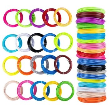 PLA Plastmasas Diegu Filamentu Pavedienu Komplekts 3D Pildspalvai 1,75mm, 200m | Set of 3D Pen Refills Cartridges Filaments