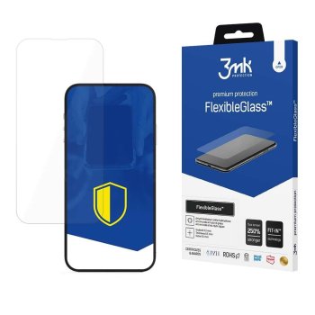 Apple iPhone 14 Plus / 14 Pro Max Hibrīda Lokāms Aizsargstikls uz Visu Ekrānu | 3MK Flexible Glass Tempered Screen Protector