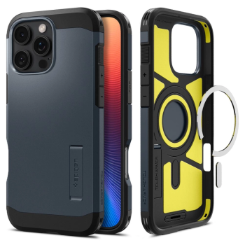 Apple iPhone 16 Pro 6.3'' Spigen Tough Armor MagSafe Case Cover, Blue | Telefona Vāciņš Maciņš Maks Apvalks Bampers