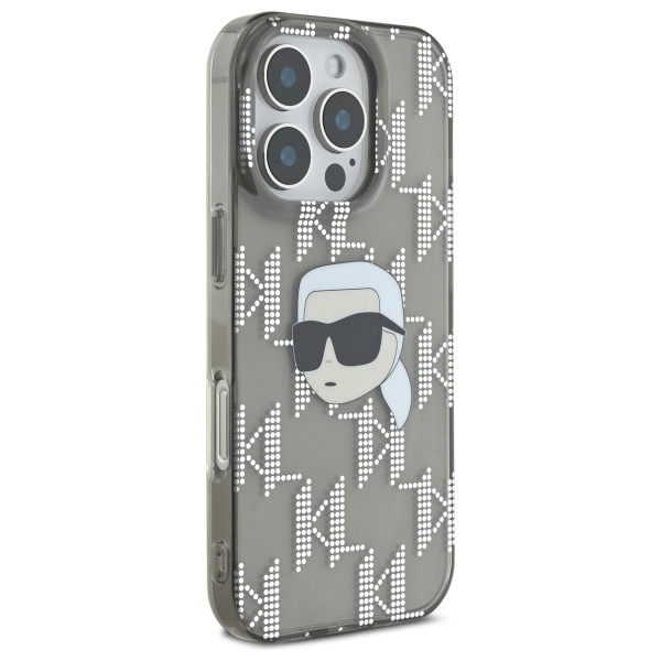 Apple iPhone 16 Pro 6.1'' Karl Lagerfeld IML Karl Head Electroplated Cover Case, Black | Telefona Vāciņš Maciņš... (2)