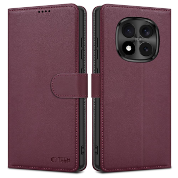 Xiaomi Redmi Note 15 Pro 5G Tech-Protect Wallet Book Case Cover, Burgundy | Telefona Vāciņš Maciņš Apvalks Grāmatiņa