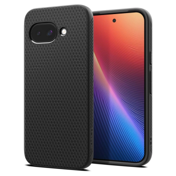 Google Pixel 9a Spigen Liquid Air TPU Case Cover, Black | Telefona Vāks Maks Apvalks Bampers