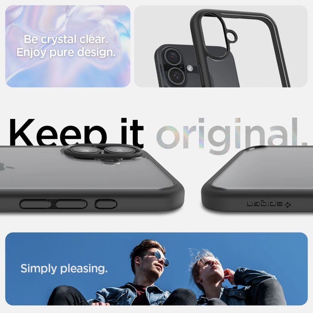 Apple iPhone 16 6.1'' Spigen Ultra Hybrid Case Cover, Matte Black | Telefona Vāciņš Maciņš Maks Apvalks Bampers (0)