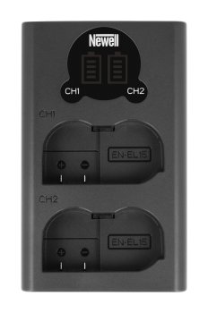 Newell Nikon EN-EL15 (Dual) Akumulatora baterijas lādētājs | USB Type-C Battery Charger DL-USB-C