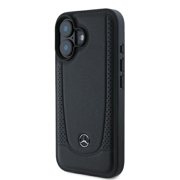 Apple iPhone 16 6.1'' Mercedes Leather Urban Case Cover, Black | Telefona Maciņš Vāks Apvalks Bampers (0)