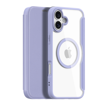 Apple iPhone 16 6.1'' DUX DUCIS Skin X Pro MagSafe Case Cover, Purple | Telefona Vāciņš Maciņš Apvalks Grāmatiņa