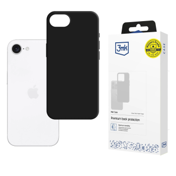 Apple iPhone 16e / SE (2025) 6.1'' 3MK Matt Case Cover, Black | Matēts Telefona Maciņš Vāks Apvalks Bampers