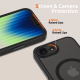Apple iPhone 16e / SE (2025) 6.1\'\' Tech-Protect MagCam MagSafe Case Cover, Black | Telefona Vāciņš Maciņš...