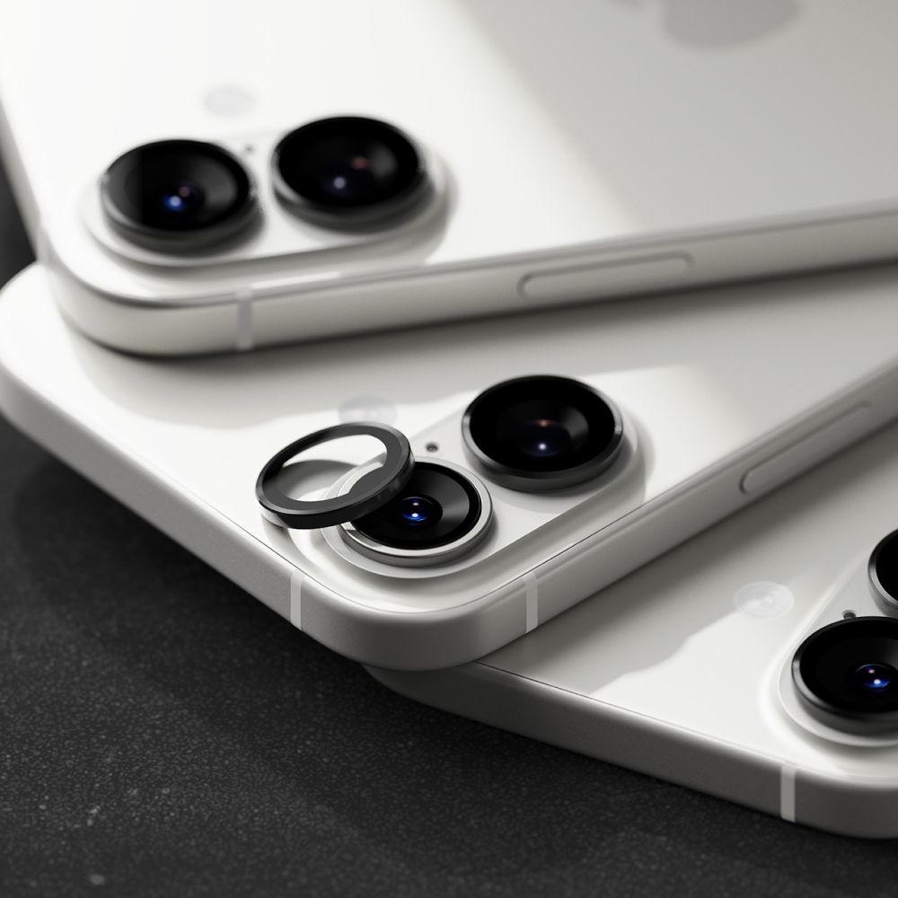 Ringke kameras rāmja aizsargs 2 gab. iPhone 17 - Melns | Camera Frame Protector 2-Pack Black (3)