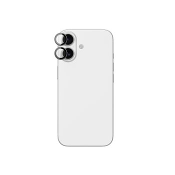 AmazingThing kameras stikls ar melnu alumīnija rāmi iPhone 17 | Lens Glass With Black Aluminum Frame