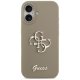 Guess silikona vāciņš Big 4G Script iPhone 17 — brūns | Phone Case Cover