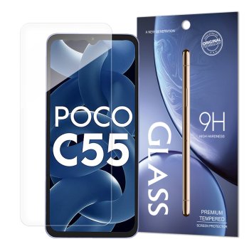 Xiaomi Redmi 12C / Redmi 11A / Poco C55 - Aizsargstikls (Šaurs līdz Izliekumiem) | Tempered Glass Screen Protector