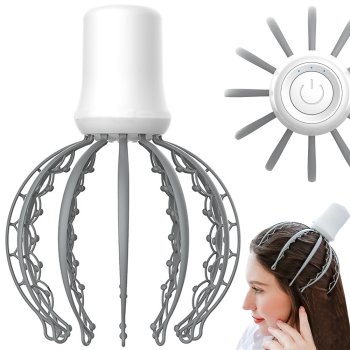 Elektrisks galvas masažieris, masāžas rīks galvai stresa mazināšanai | Head Scalp Massager for Stress Relief