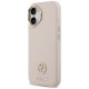 Guess Grained Strass MagSafe Vāciņš iPhone 17 Telefonam - Rozā | Phone Case Cover