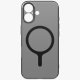 Uniq Airsuit iPhone 17 Magclick uzlādes vāciņš - melns | Phone Case Cover