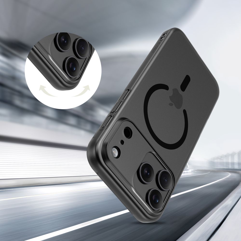Tech-Protect MagSlim MagSafe maciņš iPhone 17 - matēti melns | Phone Case Cover Matte Black (3)