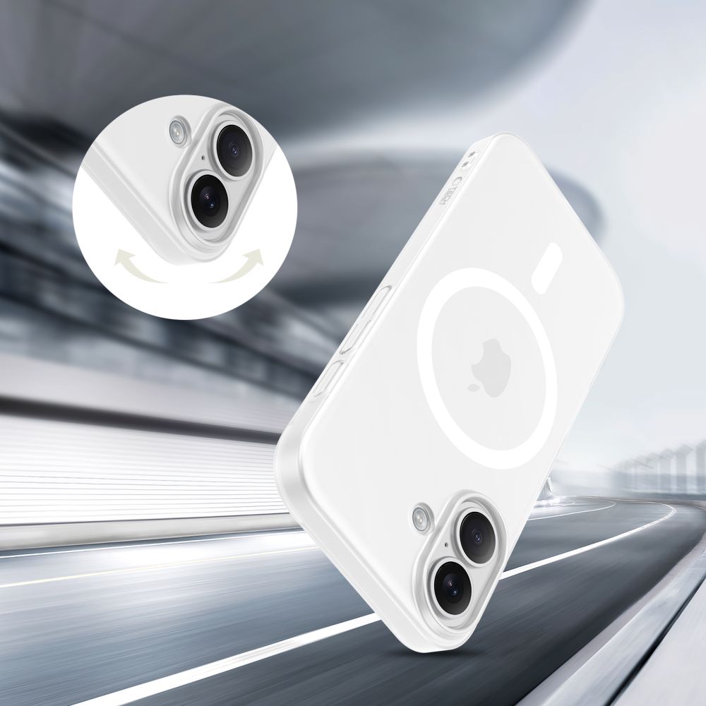 Tech-Protect MagSlim MagSafe maciņš iPhone 17 - matēts balts | Phone Case Cover Matte White (3)