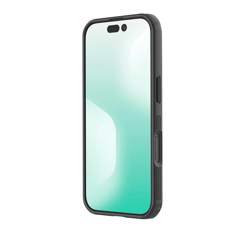 Nillkin Super Frosted Shield Pro magnētiskais vāciņš ar MagSafe savietojamību priekš iPhone 17 - Melns | Magnetic... (2)