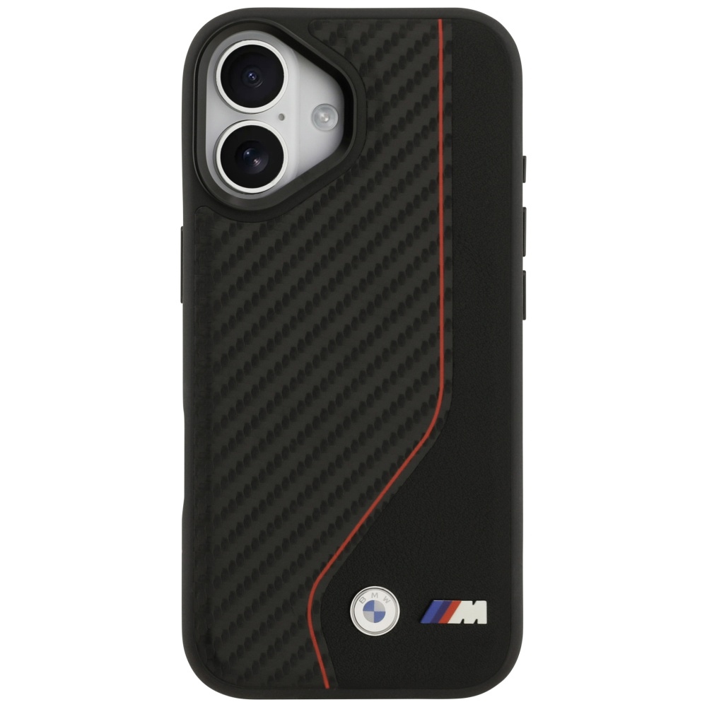 BMW M Carbon Line & Logo MagSafe vāciņš iPhone 17 - sarkans | Phone Case Cover Red (1)