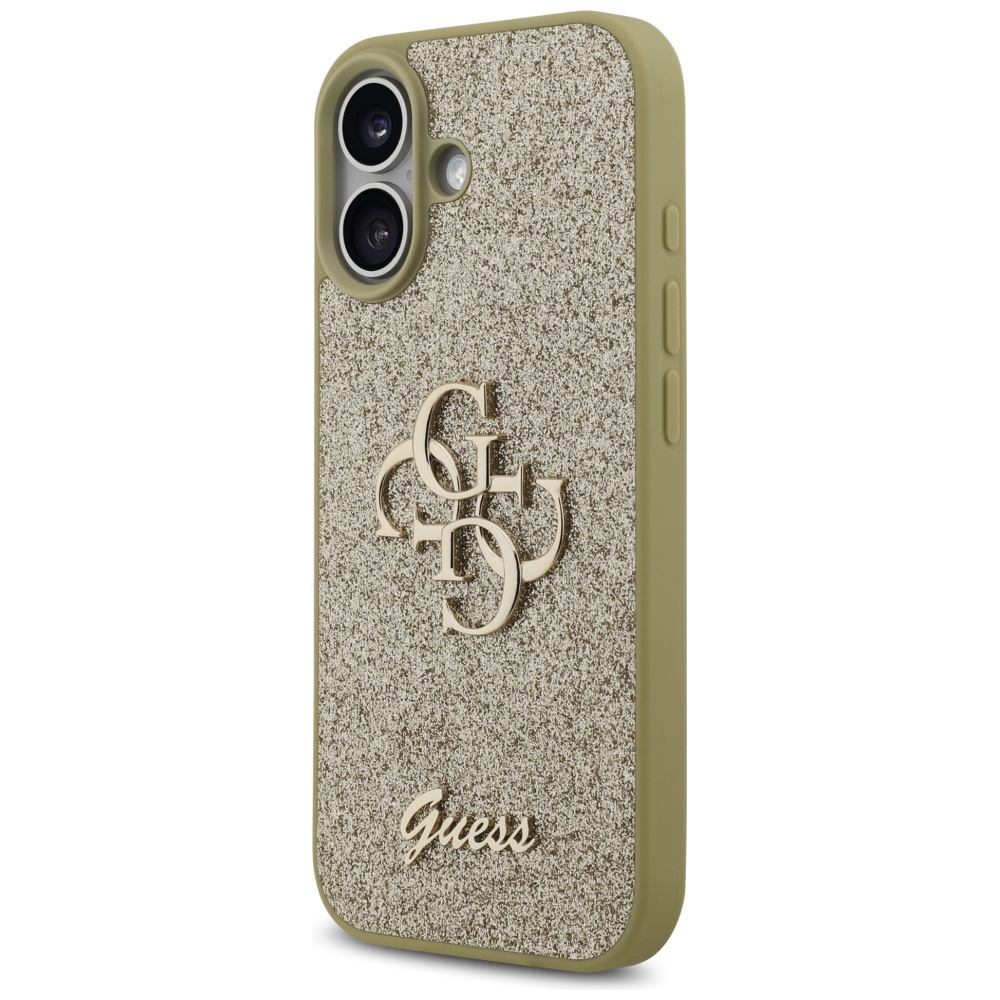 Guess Fixed Glitter Big 4G vāciņš iPhone 17 - zelta krāsā | Phone Case Cover Gold (0)