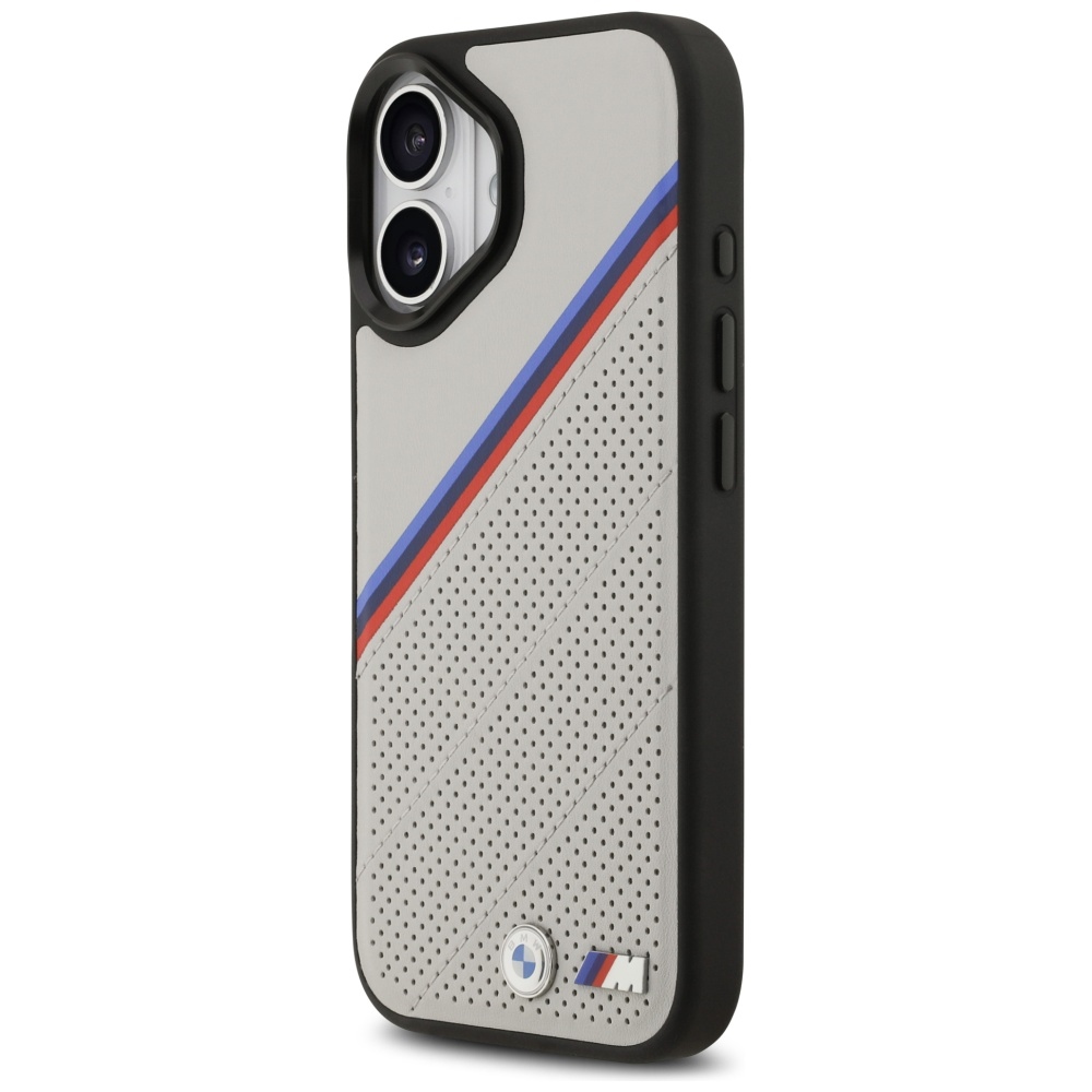 BMW M Tricolor Metal Logo MagSafe vāciņš iPhone 17 - Pelēks | Phone Case Cover (0)