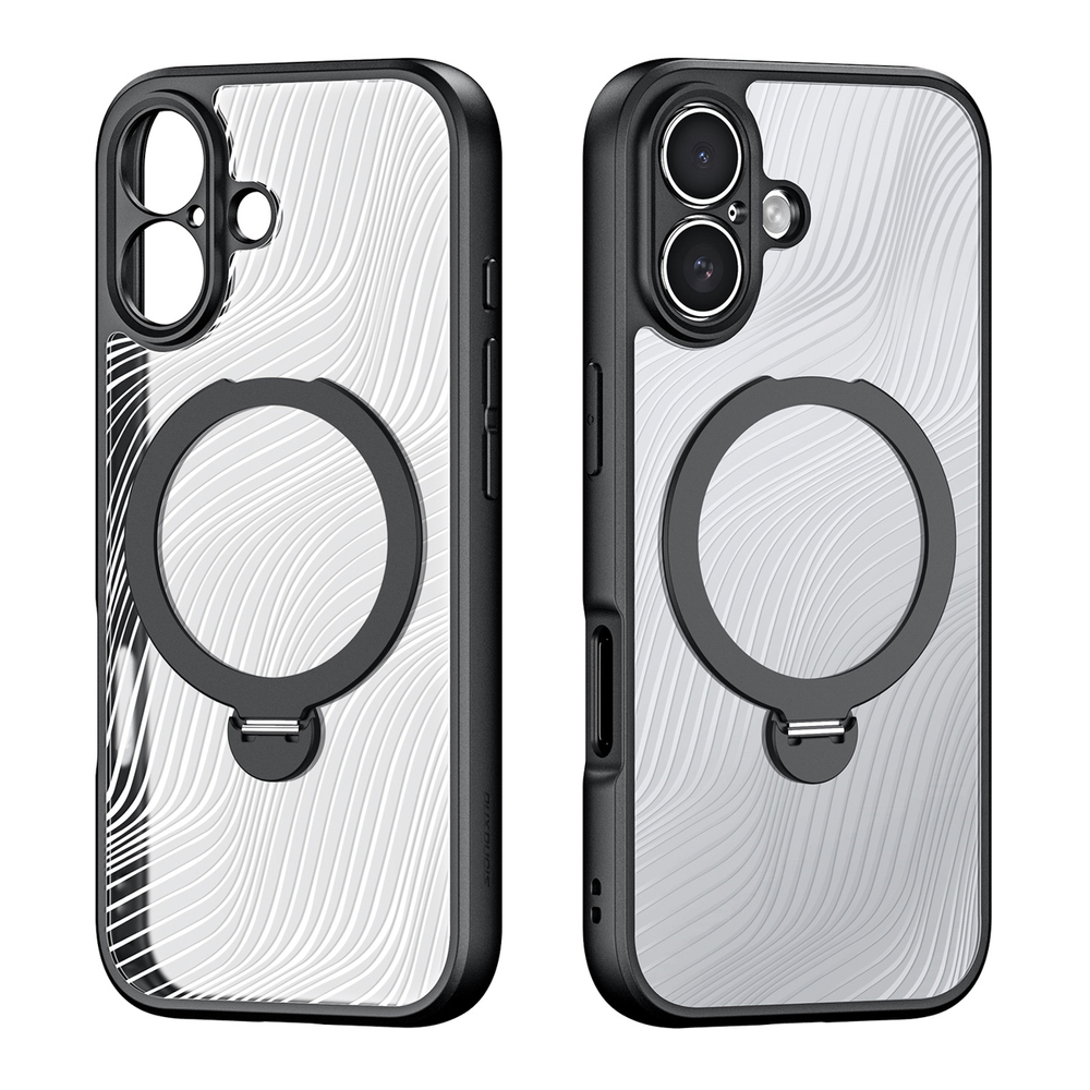 Dux Ducis Aimo Mag maciņš ar magnētisko gredzenu un statīvu iPhone 17 – melns | Phone Case Cover (0)