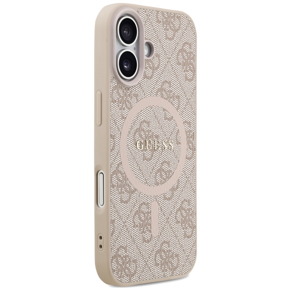 Guess 4G Ring Classic Logo MagSafe Maciņš ar MagSafe iPhone 17 telefonam – Rozā | Phone Case Cover (2)