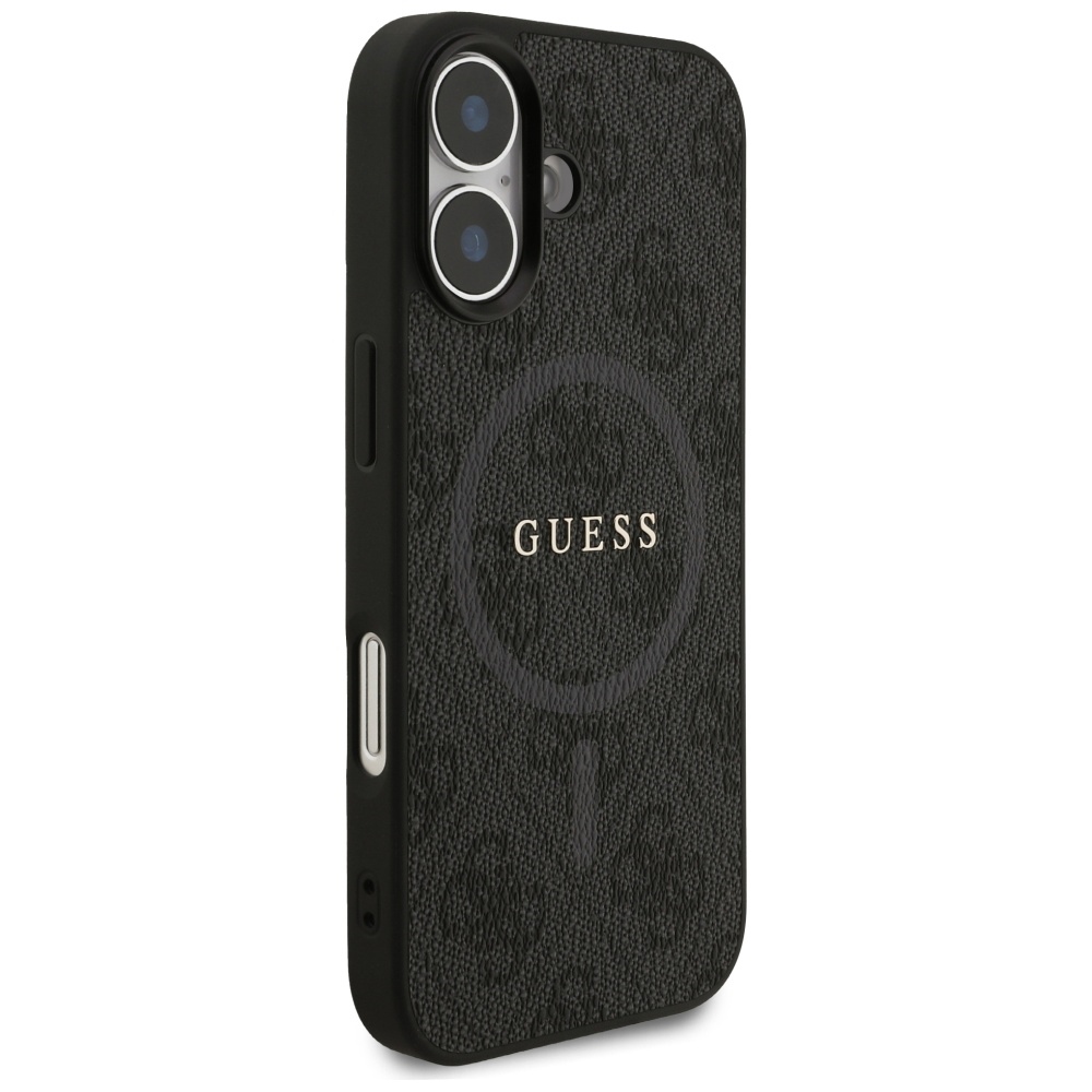 Guess 4G Ring Classic Logo MagSafe vāciņš iPhone 17 tālrunim – melns | Phone Case Cover (2)